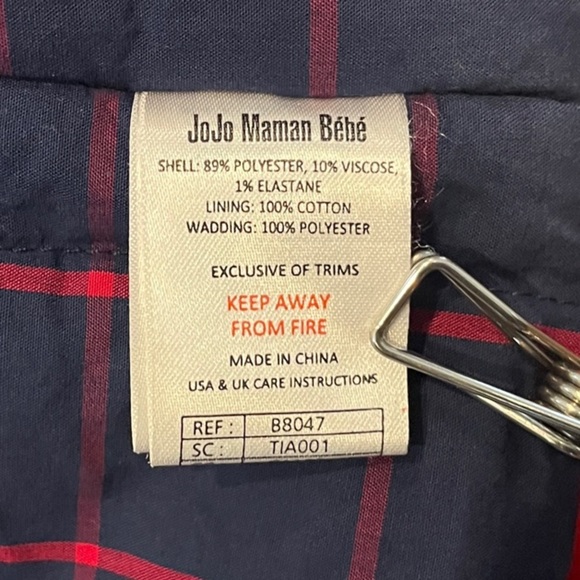 Kids JoJo Mama Bebe Vibrant Red 18-24 Month Toggle Jacket with Zipper - Picture 5 of 16